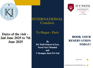 Invitation to attend International Conclave at The Hague – Legal Frameworks & Global Governance, 2-7 June 2025